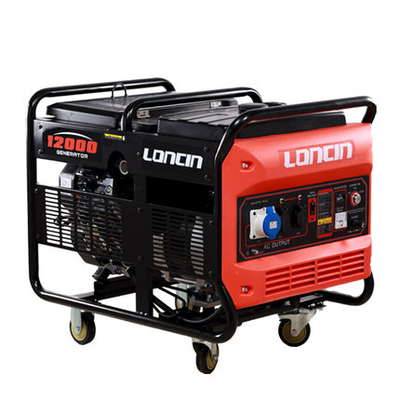 隆鑫LC12000 10KW级双缸汽油发电机静音工地户外商用银行基站代维