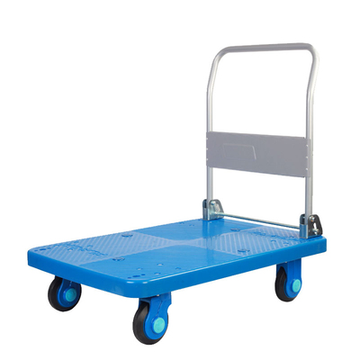 经典蓝超静300kg折叠扶手平板手推车PLA300-DX小推车