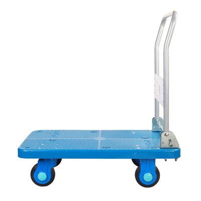 经典蓝超静250kg折叠扶手平板手推车PLA250-DX小推车