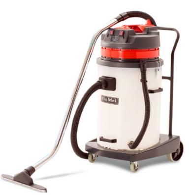 白云嘉美BF581A塑料桶双马达吸尘吸水机耐酸碱桶工业吸尘器70L